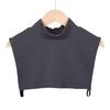 High-Stretch Fleece Turtleneck Dickey: Solid Color, Brushed for Warmth, Neck Protection, Base Layer Collar for Women, Autumn/Winter.