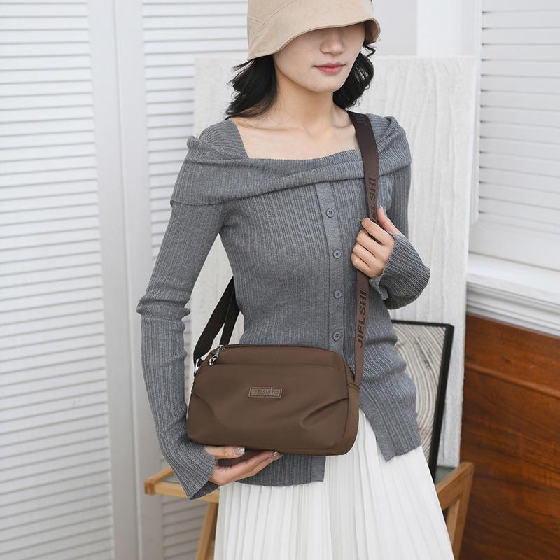 Fashionable Multi-compartment Shoulder Bag Trendy Shopping Messenger Bag Large Capacity Women's Work Backpack Waterproof Nylon Cloth Bag