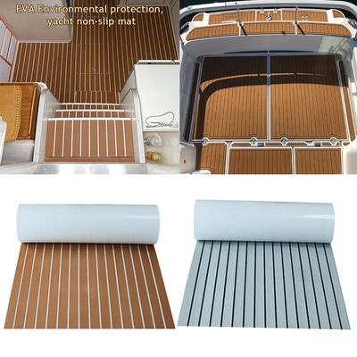 2400x450x6mm Folha de Deck de Espuma para Barco Deck Falso de Teak Pad Para Barco Marítimo Iate RV Folha de Deck Tapete 4 Cores EVA Autoadesivo