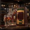 Durable Glass Whiskey Container Decanter, Horse Shape, High Borosilicate Wine Bottle, Gift for Men Preserves Aroma And Flavor Container, Lovers