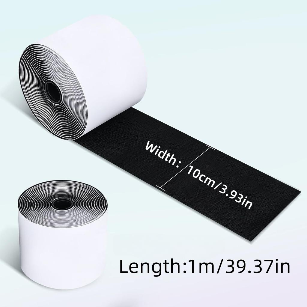 1set/2pcs 1m/39.37in Self Adhesive Hook and Loop Tape Sticky Back Fastening Roll, Self-Adhesive Heavy Duty Strips Fastener for C