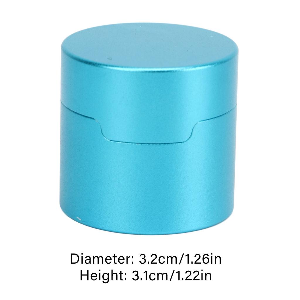 Billiard Chalk Case Round Aluminum Alloy Pool Cue Chalk Box Holder for Pool Cue Sports Accessories