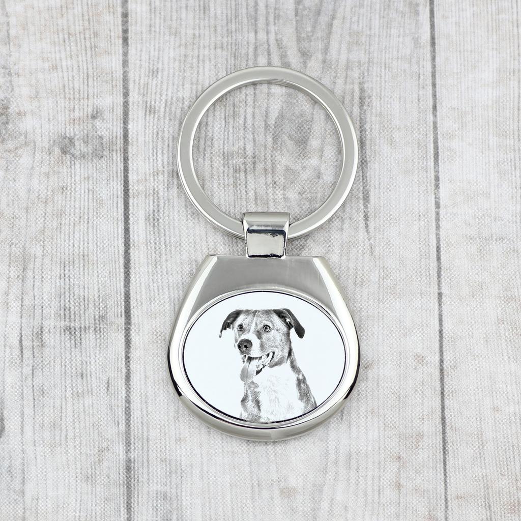 Austrian Pinscher, Österreichischer Pinscher - Keychain with a Dog, Keychain with a Print, Personalized Pendant from the Art-Dog Brand