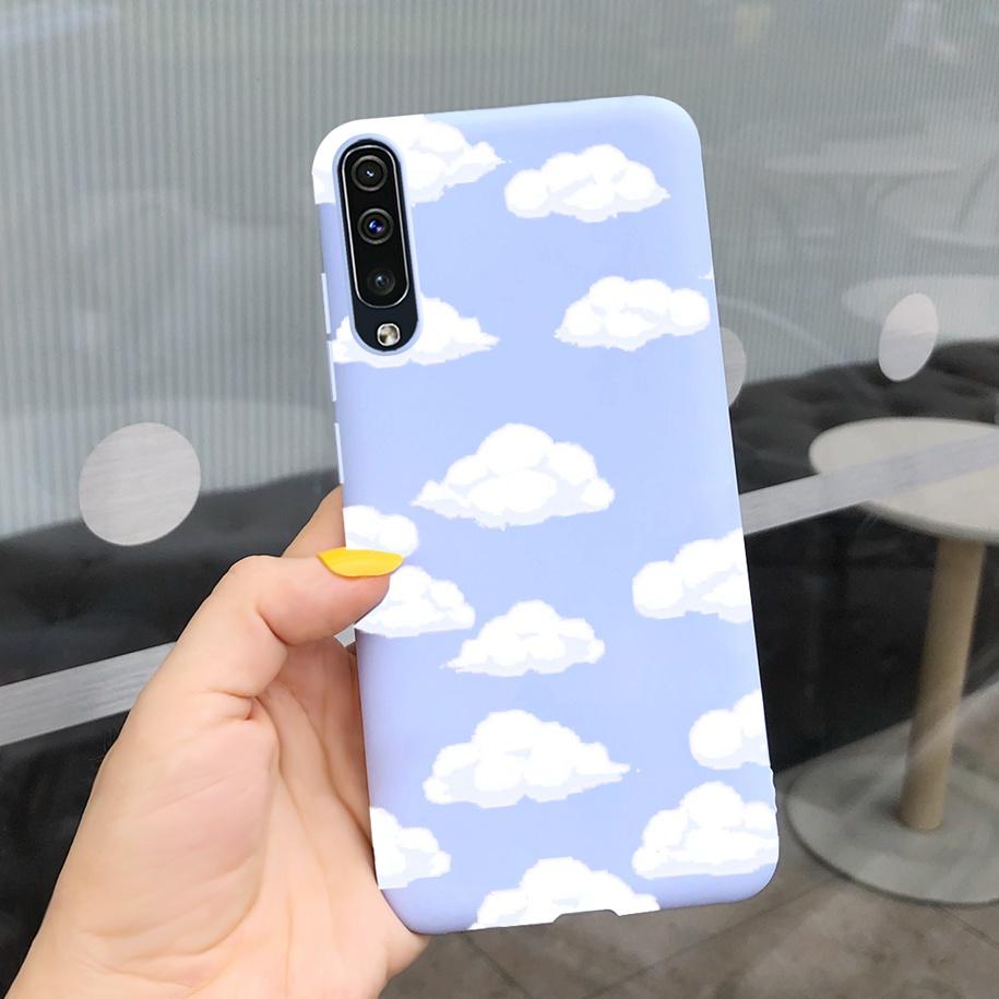 For Samsung Galaxy A70 Case Soft Rubber Tpu Phone Case Purple Lavender Cover For Samsung A70 2019 Case A 70 Back Cover A70s Case