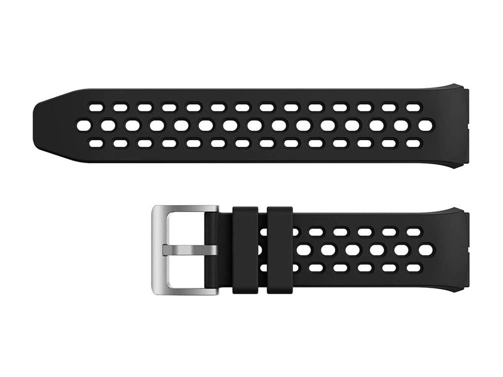 Rubber Universal Sport Strap Alogy Soft Band For Smartwatch 22Mm Black