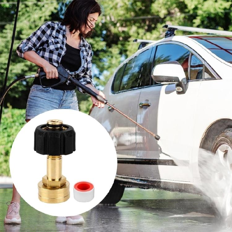Multiuse M22-14mm Brass Female Hose Adapter Hose Fittings for 3/4inch Garden Hoses Pressure Washers and Cleaning Tool