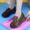 Shoes single shoes spring new muffin thick-soled round head retro casual comfortable soft leather small leather shoes