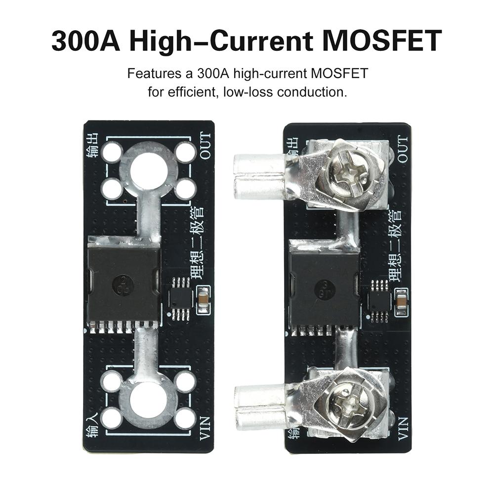 40A 65A 100A No Voltage Limit Ideal Diode Module 300A High Current Mos Transistor Anti Backflow For Solar Charging