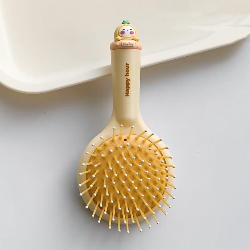 

Милая маленькая расческа на воздушной подушке, женская расческа с подушкой безопасности, портативная расческа для длинных волос, домашняя антистатическая массажная расческа для детей и девочек 15.3*7.5cm
