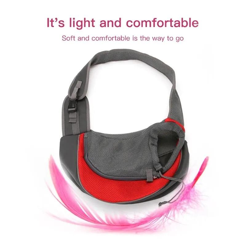 Professional Reflective Breathable Mesh Pet Sling Carrier - Travel Safe and Comfortable for Outgoing Pets
