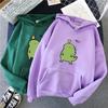 Harajuku Hoodie Kawaii Dinosaur Print 2020 Winter Clothes Women Loose Oversized Sweatshirt Warm Trend Casual Graphic Korean Top