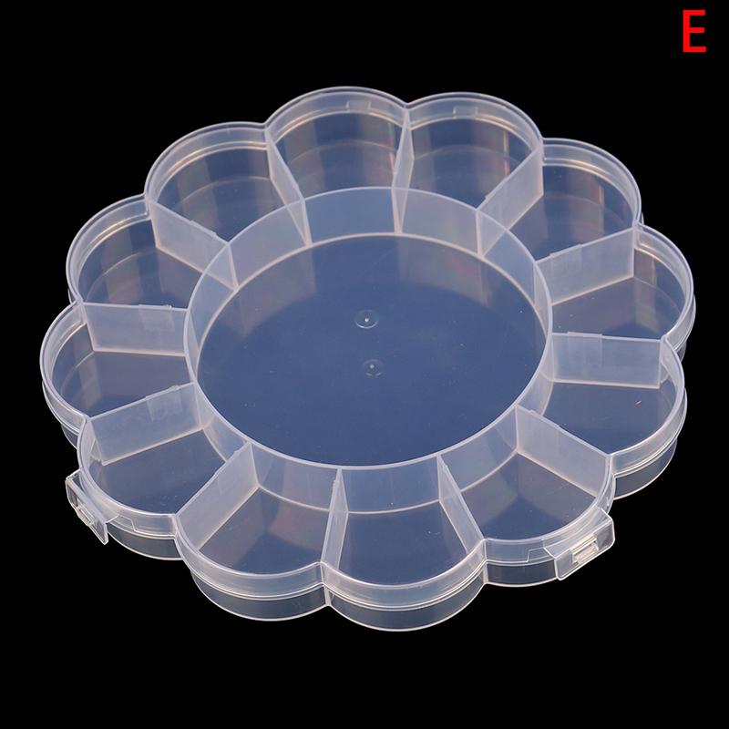 Plastic Box Container Screw Holder Case Practical Compartment Jewelry Organizer