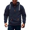 2026 New Men's Multi-zipper Sweatshirt Loose Sports Sweatshirt Casual Daily Clothing Plus Velvet Hoodie