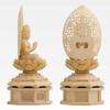Wooden Buddha Seishi seated Guardian deity of the zodiac for those born in the year of the horse Bosatsu statue, Bosatsu, figure, 22.5cm (wooden