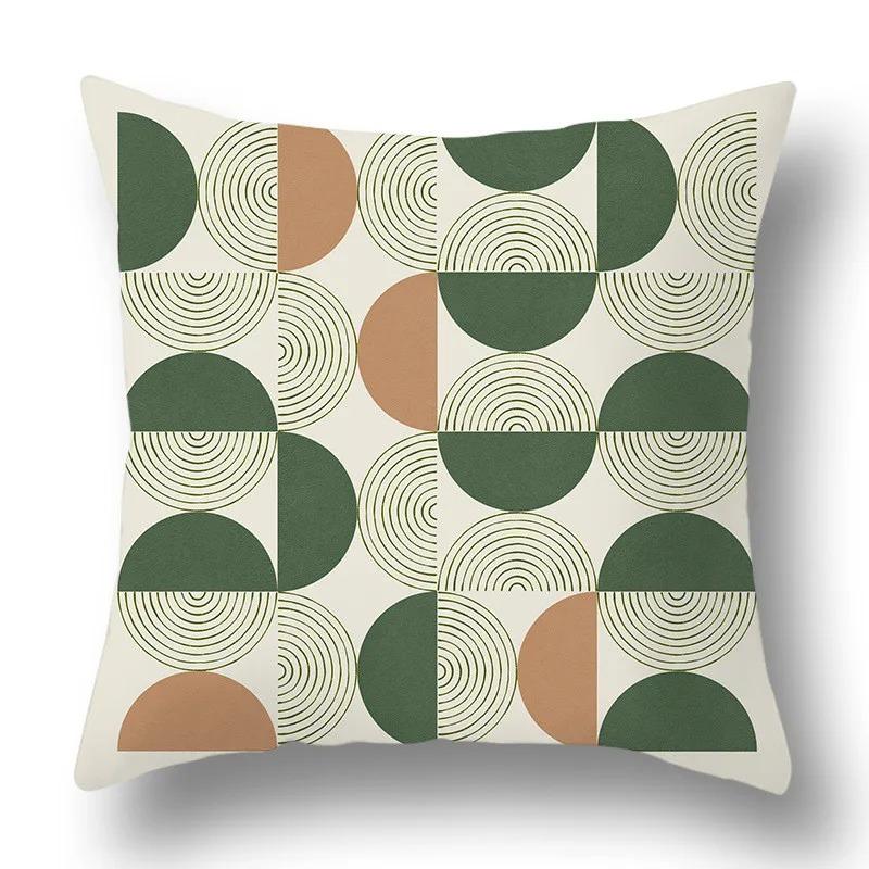 Office Living Room Home Pillowcase Fresh Leaf Pattern Pillowcase Car Ornaments
