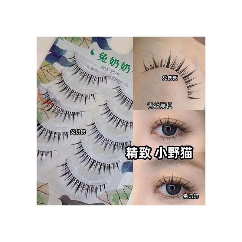 Mogugu - Set mit 5 Paar: Natürliche, zarte künstliche Wimpern