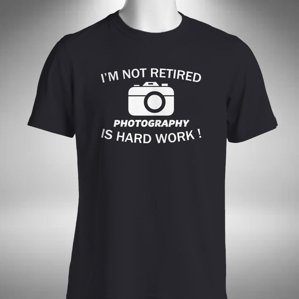 

Retirement Photography T-Shirt Funny Retired Work Photo Bird Train Nature 3XL