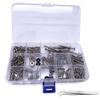9-Piece Guitar Accessory Screw & Strap Button Set - Silver, Black, Gold