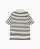 Minasu Multi Stripe Collar T Shirt_Navy Ivory