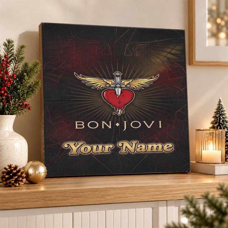 Bon Jovi Custom Name Text 5D Diamond Painting Kit DIY Full Drill Diamond Art Decoration
