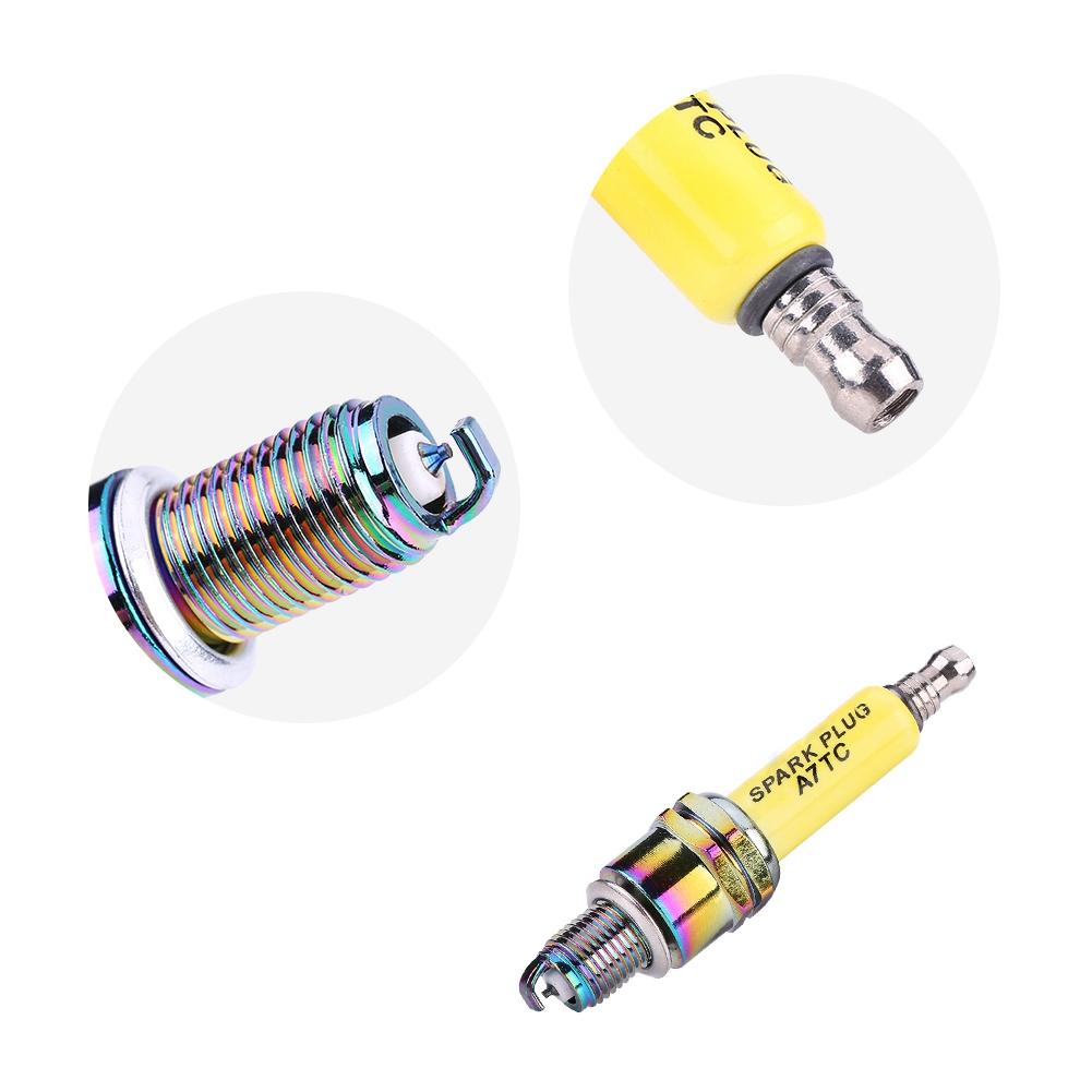 4 Stück Zündkerzen für Motorrad Roller ATV Dirtbike A7TC