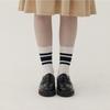 SPNK Mid-length Striped Socks_White