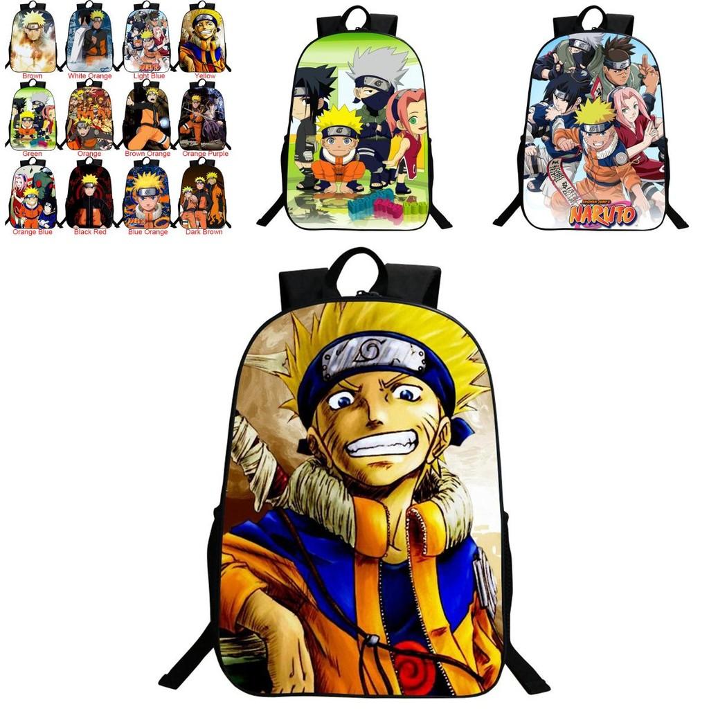 Stylish Anime Naruto Book Bag With Durable Design And Adjustable Shoulder Straps