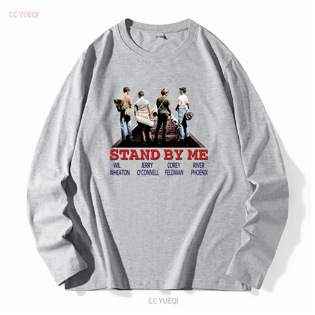 Stand By Me T-Shirt B87 Klassischer Comedy-Filmplakat Retro Cooles Oberteil Vintage Gewaschen Mode-Designer-Kleidung Stilvoll Atmungsaktiv
