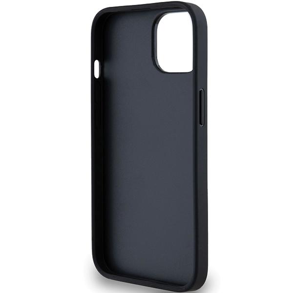 Dkny Dkhcp15Mprthslk Iphone 15 Plus /14 Plus 6.7 Czarny/Black Hardcase Leather Mono Stripe & Metal Logo