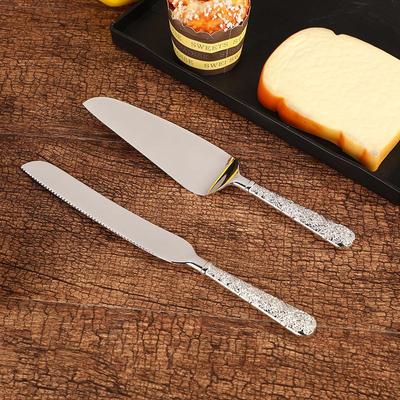 Light Luxury Style Beautifully Carved Knife Spatula Set, Bread Cake Cutting Knife Set, Jam Spatula Household Cutlery