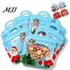 Christmas Supplies for Snacks Treat Bags with Handles, Self-Seal Candy Cookie Plastic Goodie Parties Holiday Party Favors, Clear Window Snack Pouches