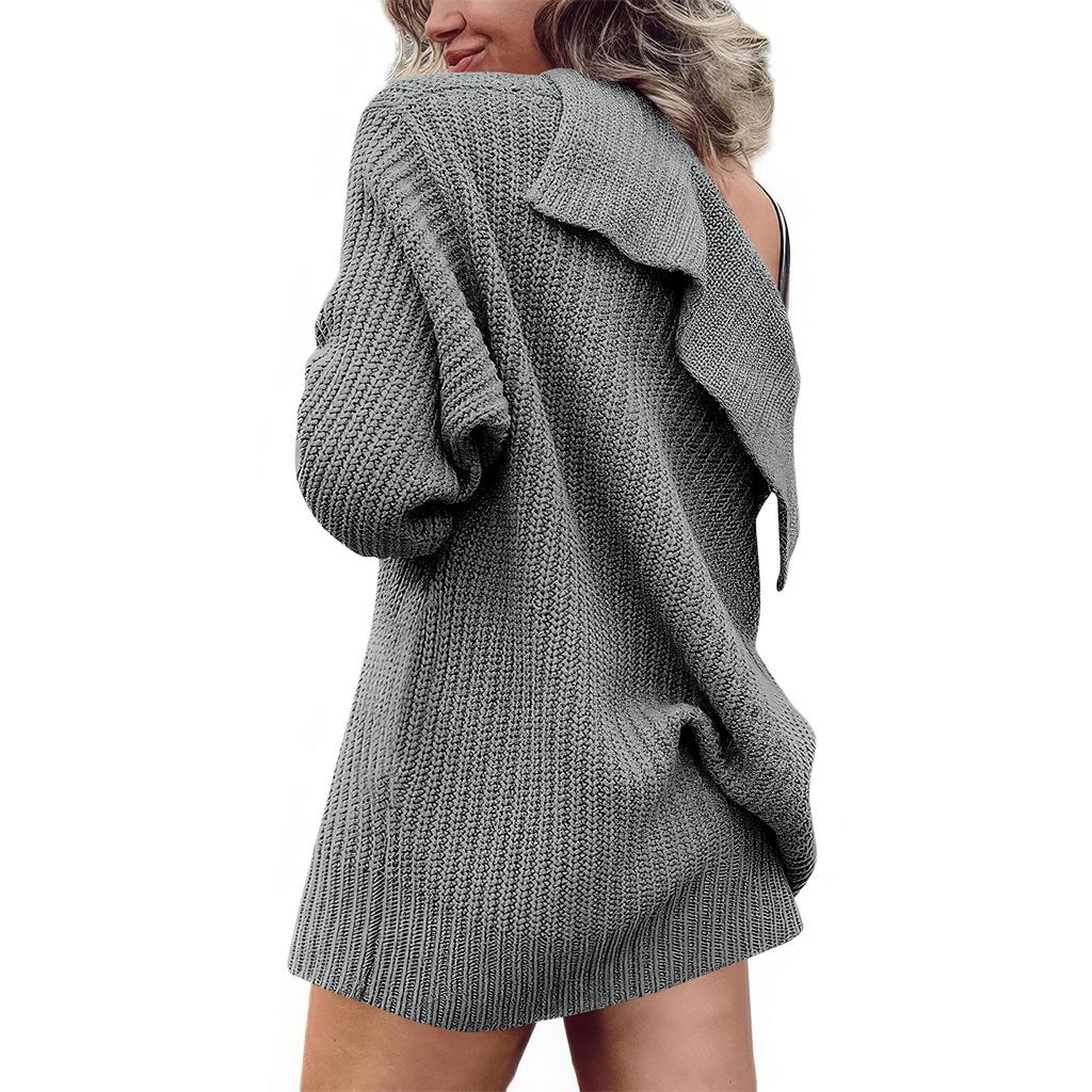Women's Cardigan Sweater Button-Down Long Sleeve Oversized Knit Cardigans