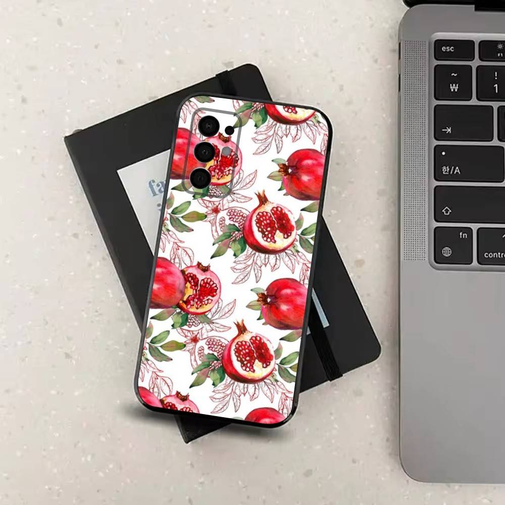 Fruit P-Painting For Samsung Galaxy A73,31,Note,72,41,8,9,52,J7,22,71,53,32,Soft Black Silicone Cover Case