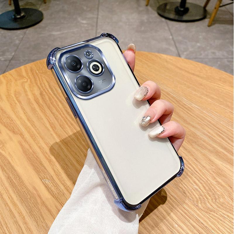 

For Infinix Hot 40 Pro Case Infinix Hot 40i Phone Case Hot 30i 50i 30 Play Four Corners Thickening Shookproof Plating back cover Infinix Hot 40i