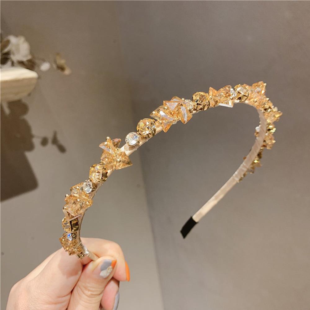 Luxury Elegant Bride Zinc Zinc Alloy Rhinestone Hairband Crystal Headbands Hair Accessories Hair Hoop