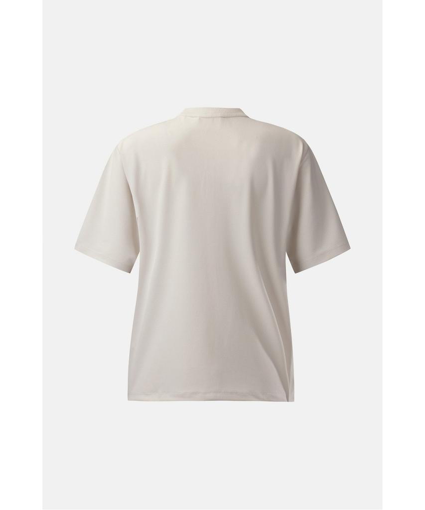 Koolongseupocheu Women'S Moss Dry Round Neck Zip-Up Short Sleeve T-Shirt Jktcm26272Cre
