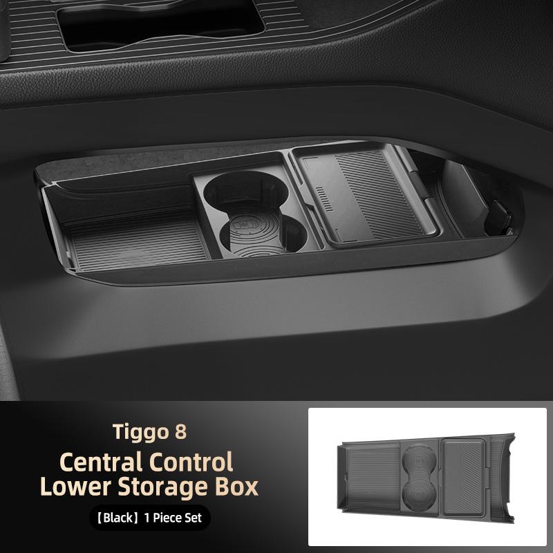

Suitable for 26 Models of Chery Tiggo 8, Center Console Lower Storage Box, Glasses Organizer, Car Accessories Modification Parts чёрный