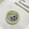 Magsafe Solid Color Magnetic Suction Transparent Mobile Phone Airbag Bracket Base Diy Mirror Portable Makeup Mirror Simple Refrigerator Sticker
