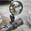 2Pcs Round Oval Rearview Mirror for Bicycle Motorcycle Handlebar Mount 360 Rotation Adjustable Bike Motorcycle Riding Mirror