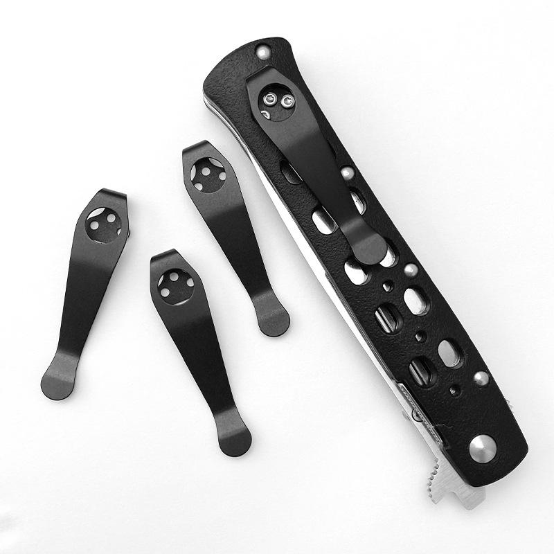 1pc Titanium Alloy Knife Pocket Clip Back Clamp For CldSteel Ti Lite 26SP Hold Out Finn Wolf Gunsite Counter Point DIY Parts