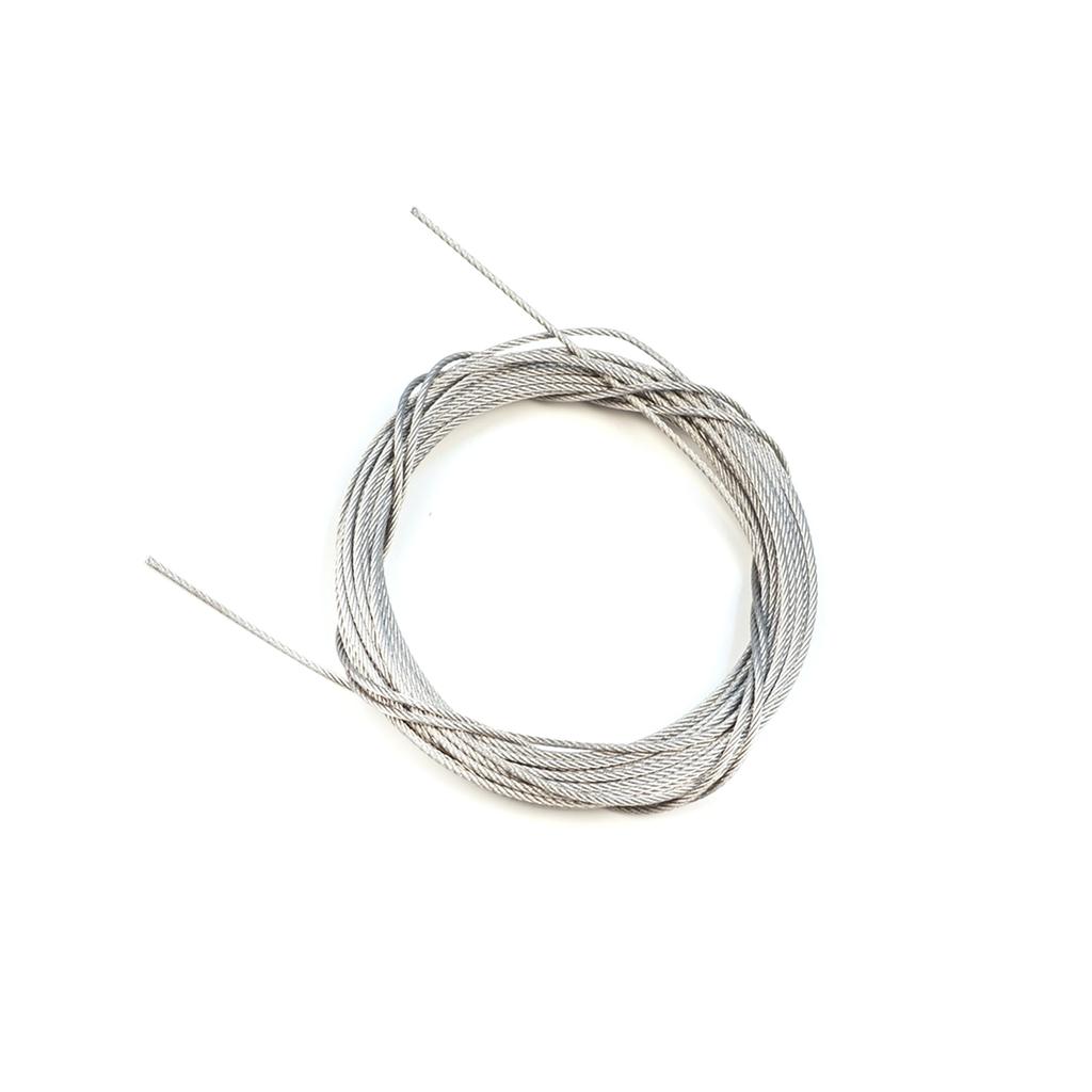 EDP1299-1 Door Hood Trunk Release Locking Latch Bowden Repair Cable AISI 304 Steel Wire Rope 7x7 Strands Diameter 1.2 Mm Length 10 Meter