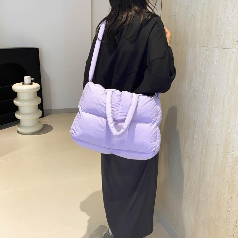 Cotton clothing largecapacity handbag women's summer version new trendy casual shoulder bag versatile messenger bag