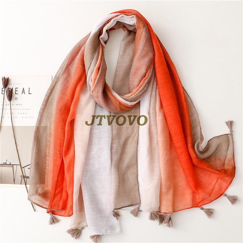 Soft Linen Cotton Scarf Shawls Women Luxury Premium Foulard Femme Long Spotted leopard print Tassel Scarfs Scarves Echarpe