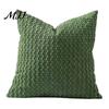 Invisible Zipper Pillow Protector Bubble Corduroy Throw Pillowcase, Decorative Square Cushion Cover, Soft Skin Friendly Bedside Pillows Textured Cover