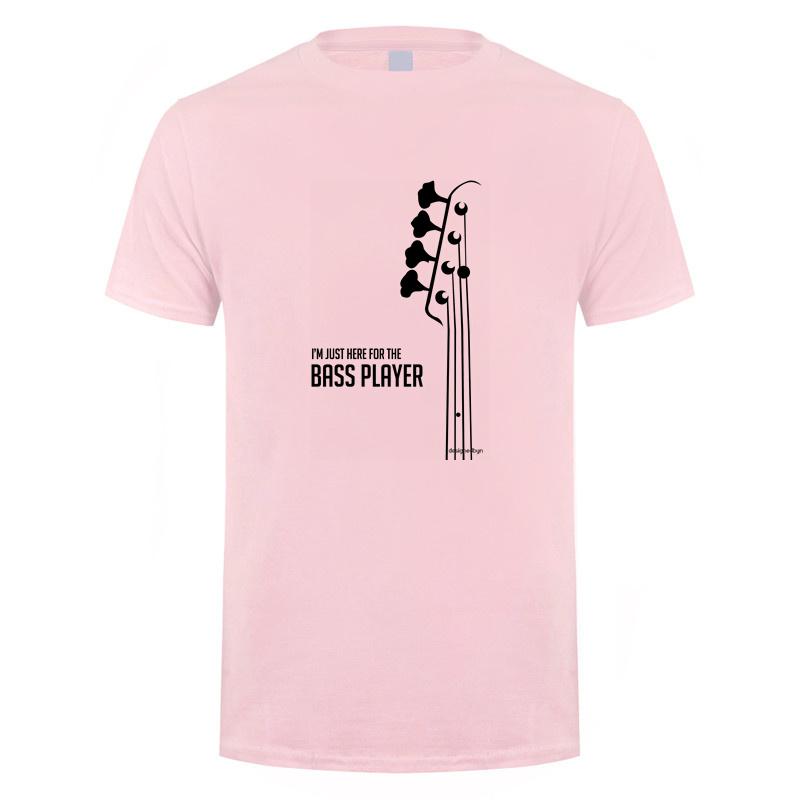 

Я здесь только ради басиста Мужские смешные футболки с басом Летние хлопковые с коротким рукавом Подарочный топ Мужская одежда DY-095 4XL