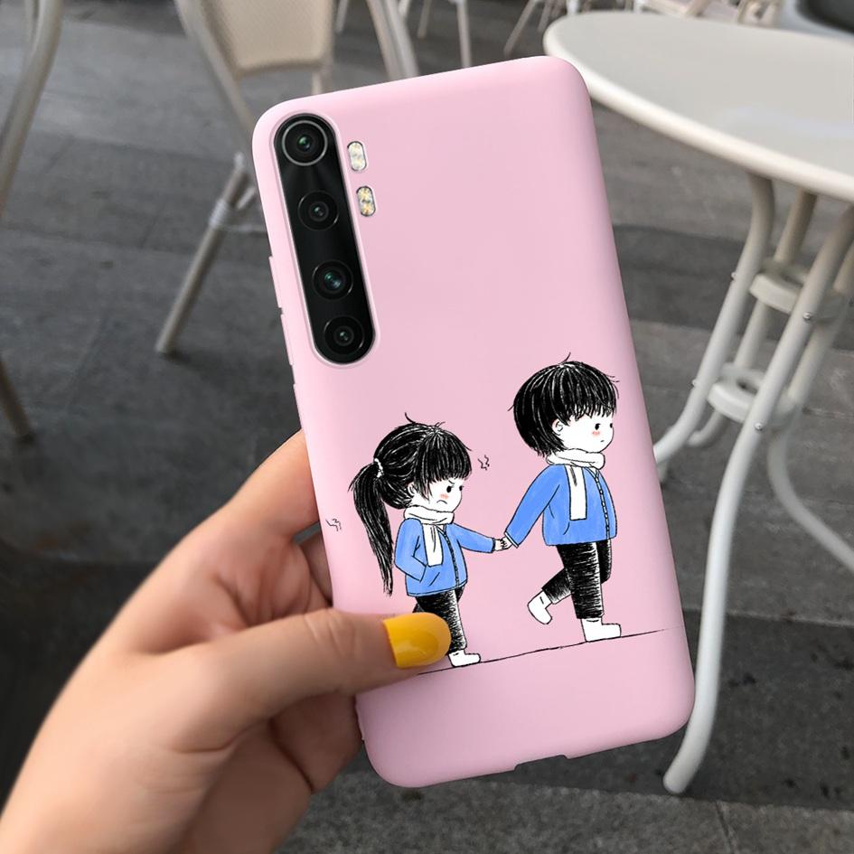 For Xiaomi Mi Note 10 Lite Case 6.47" Fashion Cute Girls Painted Soft TPU Cover For Xiaomi Note 10 Lite MiNote10 Lite Phone Case