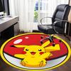 1pc Pokeball Office Round Area Rug, Indoor Mat Suitable For Office, Under Office Chairs Bedroom Living Room Home Decor, Room Deco