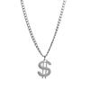 Collar de dólar estilo ins europeo y americano viento frío colgante de acero inoxidable personalidad de moda accesorios de cadena para suéter
