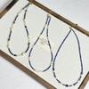Elegant Lapis Lazuli and Freshwater Pearl Necklace for Women - Versatile Clavicle Chain, Super Fairy Design.
