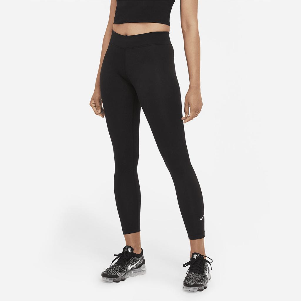 Nike Sportswear Essential 7/8 Solid Color Windproof Athletic Leggings Women Leggings Black CZ8533-010